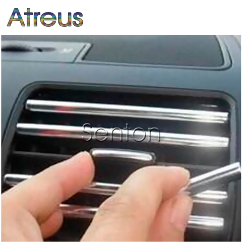 Atreus-bandes décoratives chromées pour intérieur de voiture, 3M, bricolage BMW E46 E39 E60 E90 E36 F30 F10 X6 E87 F20 Opel Mini Cooper ► Photo 1/6