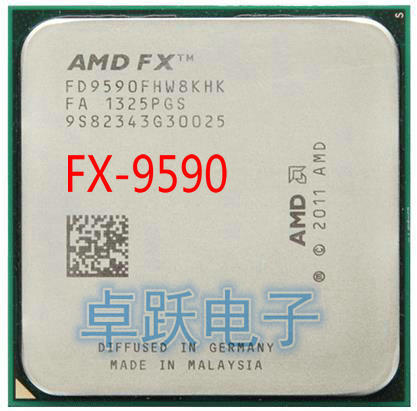 AMD FX 9590 AM3 + 4.7 ghz 8 mb CPU processeur FX série scrattered pièces livraison gratuite FX-9590 FX9590 ► Photo 1/1