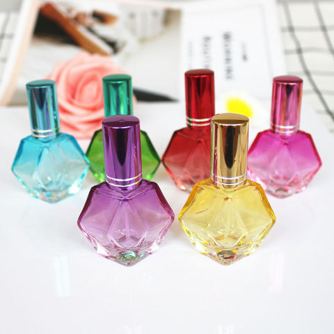 Flacons de parfum en verre coloré, vaporisateur, rechargeable, emballage, 10ml, 1 pièce ► Photo 1/6