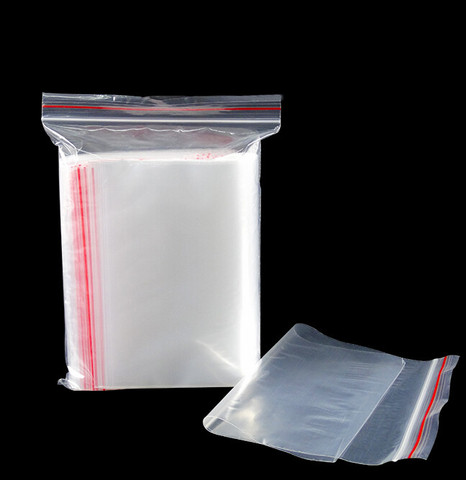 7 taille 100 pièces Clair Rescellable Sac de Fermeture À Glissière En Plastique Petit mini Sacs Ziplock 4x6 5x7 6x8 7x10 8x12 9x13 10x15 cm ► Photo 1/1