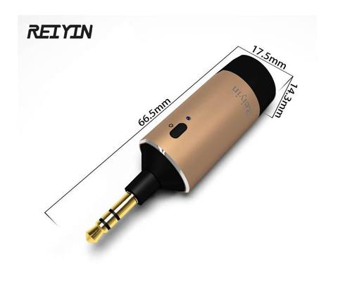 Reiyin 3.5mm Audio Bluetooth 4.1 émetteur adaptateur sans fil faire ipod classique MP3 TV Bluetooth ► Photo 1/5