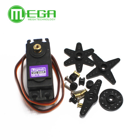 10 pièces 13KG 15KG Servos numérique MG995 MG996 Servo engrenage en métal pour Futaba JR voiture RC modèle hélicoptère bateau 90-180 degrés ► Photo 1/4