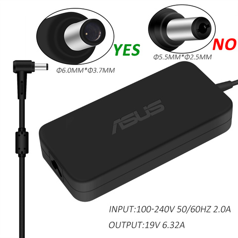 19V 6.32A 120W 6.0*3.7mm chargeur secteur pour Asus TUF Gaming FX705GM FX705GE FX705GD FX505 FX505GD FX505GE adaptateur pour ordinateur portable ► Photo 1/5