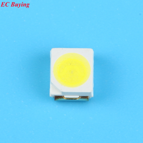 100 pcs Ultra Lumineux 3528 LED SMD Blanc Puce Montage en Surface 20mA 7-8LM Diodes Électroluminescentes LED 1210 SMT perle de Lampe ► Photo 1/4