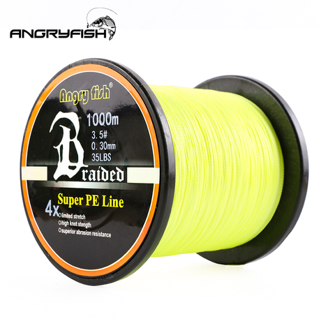 Angryfish-ligne de pêche tressée Super PE 10-80lb, 4x1000M ► Photo 1/6