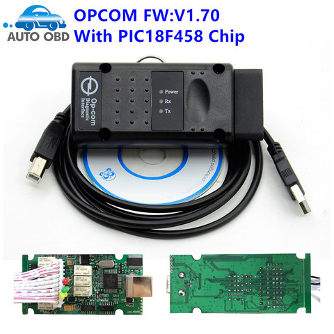 OPCOM V1.99 firmware V1.70 1.78 1.95 opcom 1.99 A qualité OP-COM 1.70 outil de Diagnostic pour op-el avec PIC18F458 FTDI ► Photo 1/6