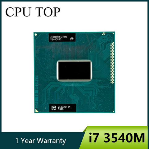 Intel Core i7-3540M 3.0 GHz 4 M Socket G2 Ordinateur Portable Processeur CPU SR0X6 i7 3540 m ► Photo 1/3