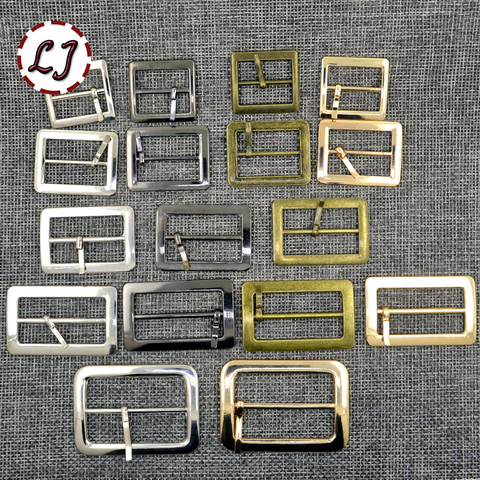 Nouveau 10 pcs/lot 20mm/25mm/30mm/35mm/40mm argent bronze or carré en métal chaussures sac Ceinture Boucles décoration DIY Accessoire À Coudre ► Photo 1/6