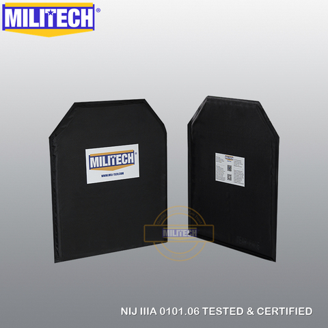 MILITECH – panneau balistique, plaque pare-balles, NIJ niveau 3A et NIJ niveau 0101.07 HG2 10x12, paire de tireurs, aramide, armure corporelle souple ► Photo 1/6