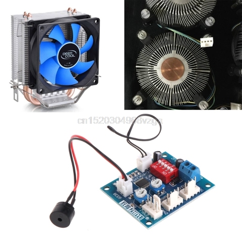 Module de contrôleur de vitesse PWM, contrôle de la température du ventilateur CPU 12V, alarme, Buzzer, capteur D11, livraison directe ► Photo 1/6