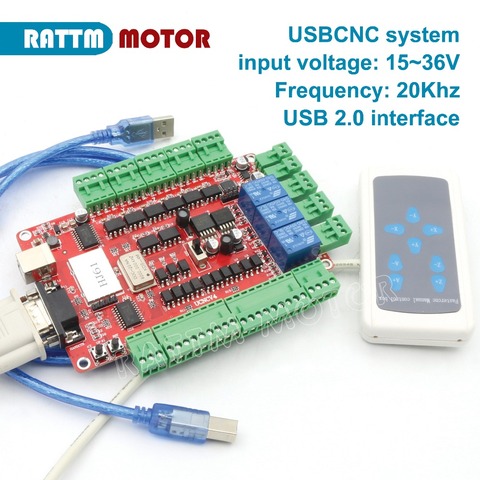 Contrôleur de carte de dérivation USB CNC 4 axes USBCNC avec port USB de commande de poignée ► Photo 1/6