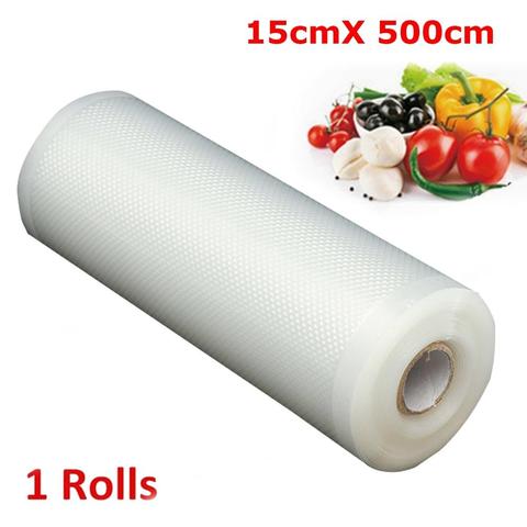 Film de rangement de remplacement 15cm x 500cm, 1 rouleau de sac de conservation des aliments, thermoscelleuse sous vide, fournitures de cuisine d'hôtel ► Photo 1/1