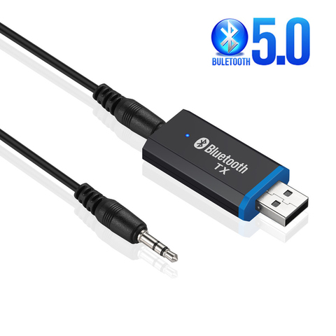 Transmetteur USB Bluetooth 3.5, 3.5MM, Jack, adaptateur Audio AUX, Dongle, transmetteur stéréo sans fil pour PC, écouteurs TV ► Photo 1/6