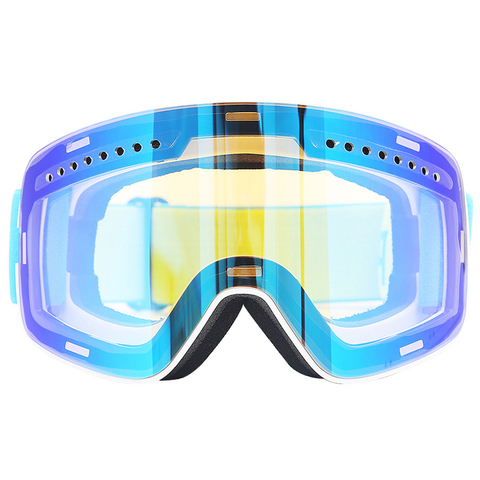 Lunettes de Ski magnétiques pour Sports de neige d'hiver, lunettes de Snowboard Anti-buée Protection UV, masque de Ski sphérique de motoneige ► Photo 1/6