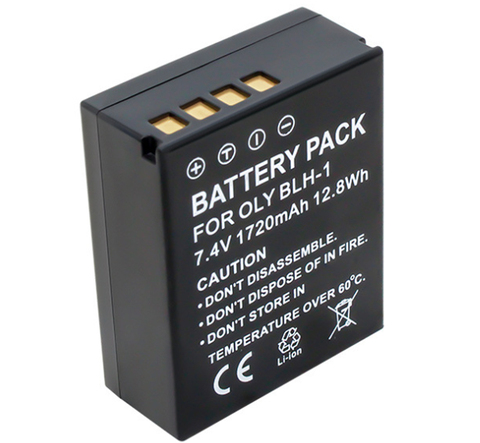 Batterie pour Olympus BLH-1, BLH1, BCH-1 et OM-D E-M1X, OMD EM1X, OM-D E-M1 Mark II, EM1 MarkII appareil photo numérique ► Photo 1/4