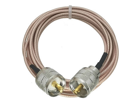 RG316 RF pigtail PL259 UHF connecteur mâle vers PL259 UHF mâle RF Jumper pigtail câble droit 4 pouces ~ 10M ► Photo 1/4