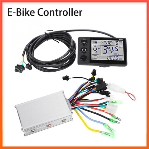 Contrôleur pour vélo et trottinette électrique, avec écran LCD, 24V, 36V, 48V, 250/350W, pour moteur ou trottinette électrique BLDC, accessoires ► Photo 1/6