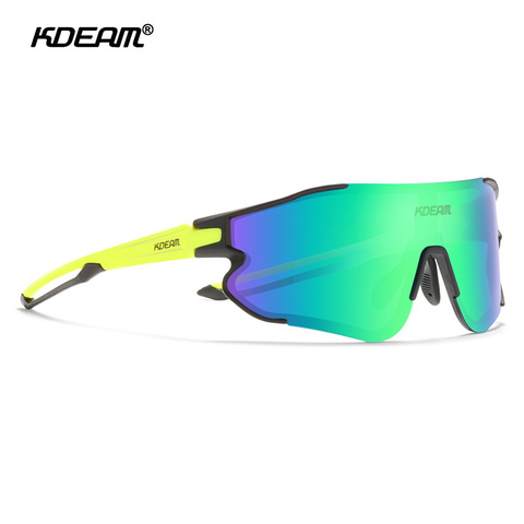 KDEAM – lunettes de soleil de sport pour hommes, durables, TR90, polarisées, résistantes aux rayures, épaisseur de 1.1mm, revêtement de lentille, KD0801 ► Photo 1/6