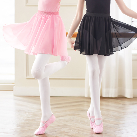 Jupe de maillot de bain en mousseline de soie pour enfants, taille élastique, couverture de bas, pour danse de Ballet, Tulle, Discount ► Photo 1/6