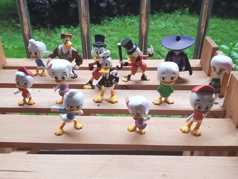 Kit de Garage, jouet classique, conte de canard, Mini poupée Donald Duck, figurines articulées mobiles, modèle de collection, jouet ample, cadeaux ► Photo 1/6