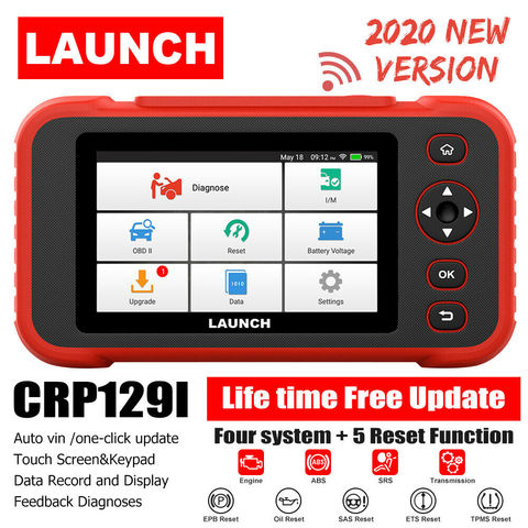 LAUNCH X431 CRP129i professionnel OBD2 automobile Scanner SAS SRS EPB Service d'huile réinitialiser OBD 2 voiture outil de Diagnostic PK CRP129X X431 ► Photo 1/6