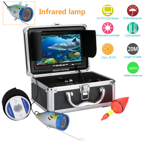 GAMEATER – Kit de caméra vidéo de pêche sous-marine, écran LCD 7 