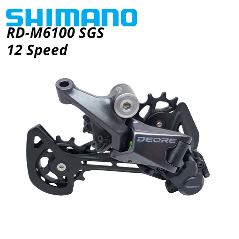 SHIMANO DEORE RD M6100 dérailleur arrière SHIMANO SHADOW SGS 1x12 vitesses échange de VTT vtt vélo 12 s 12v ► Photo 1/5