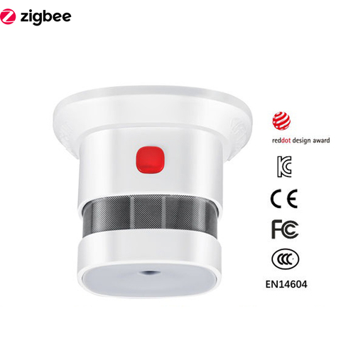 Zigbee – Détecteur de fumée intelligent pour la maison, système de prévention de la sécurité, capteur à haute sensibilité, fonctionne avec les objets connectés, 2,4 GHz ► Photo 1/6