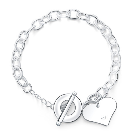 Bracelet Bileklik à breloques en cœur, nouvelle collection Bracelets pour femme, haute qualité, à la mode, bijoux cadeau, vente en gros ► Photo 1/5