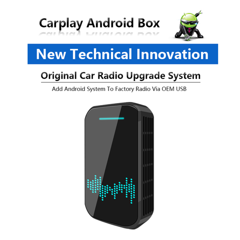 Autoradio sans fil Carplay avec 4 + 32G android support automatique téléphone moulé boîte de médias pour Audi VW Ford sync 3 Hyundai Skoda Mercedes ► Photo 1/6