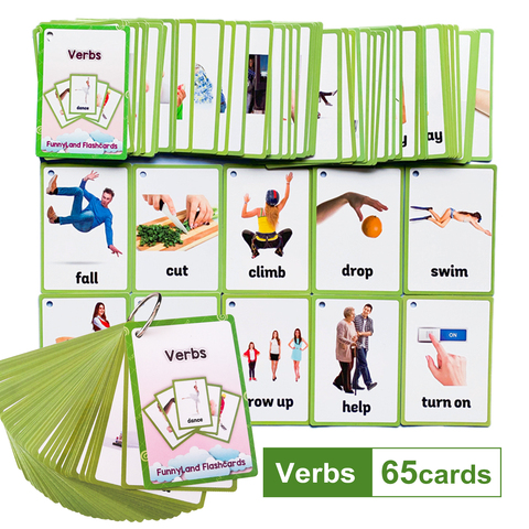 Enfants Montessori bébé apprendre anglais mot carte Flashcards jouets éducatifs cognitifs image mémoriser jeux cadeaux pour les enfants ► Photo 1/6