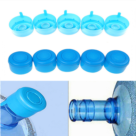 5 Pcs/Lot Anti décoller dessus 3/5 Gallon bouteille d'eau Snap sur les couvercles Non déversement réutilisable remplacement bouchon de bouteille d'eau en gros ► Photo 1/6