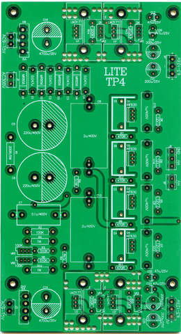 Carte d'alimentation régulée à Transistor, 1 pièce, nouveau, LITE TP-4, PCB vierge universel pour la platine avant du tube électronique TP4 ► Photo 1/1