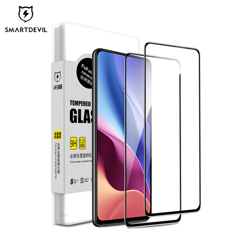 Protecteur d'écran SmartDevil, couverture complète en verre trempé, nfc, pour Xiaomi POCO F3, X3 Pro, x3pro, Redmi Note 10 Pro, K40 Pro Plus, HD ► Photo 1/6