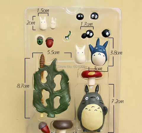16 pièces mon voisin Totoro 2-6CM Pvc figurine à collectionner modèle poupée jouet au détail ► Photo 1/6