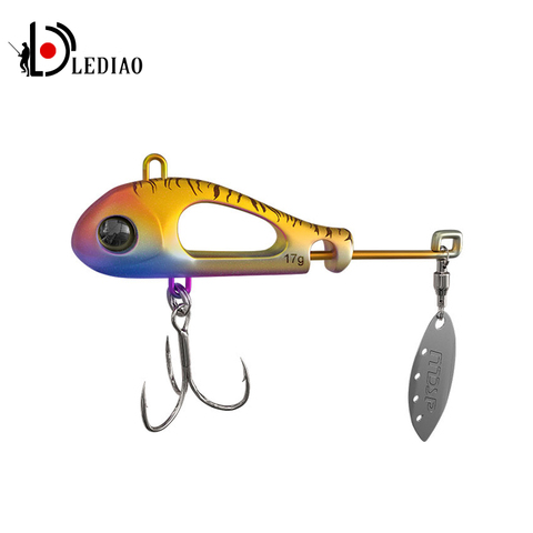 LEDIAO Mini Wobblers leurre de pêche 6g 8g 12g 17g appât dur à longue portée matériel de pêche au brochet artificiel leurre manivelle d'eau douce ► Photo 1/6