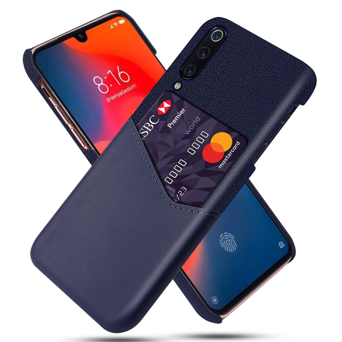 Coque en cuir PU avec épissure de carte pour Xiaomi Mi 9, Mi 9 SE, Mi 9 Lite, Mi 9T, A3 ► Photo 1/5