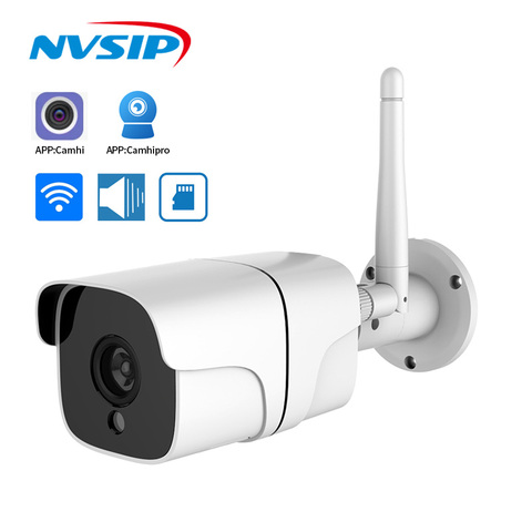 CamHi-caméra de surveillance Bullet extérieure IP WIFI hd 1080P, dispositif de sécurité sans fil en métal, étanche, Audio bidirectionnel, Vision nocturne (20M), protocole ONVIF ► Photo 1/4