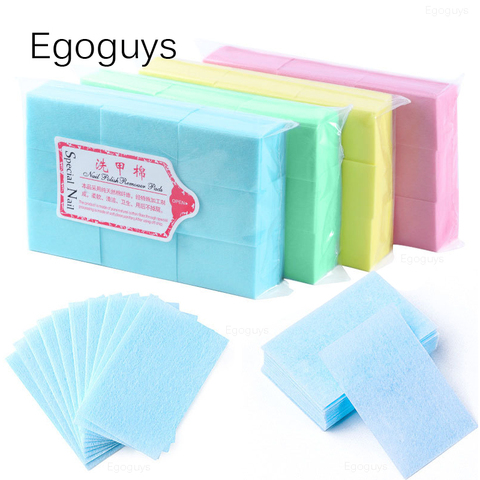 Lingettes multicolores pour ongles, accessoire de nettoyage en coton doux, cosmétiques et gel, serviettes absorbantes, enlève les colles, tampon à imbiber, ► Photo 1/6