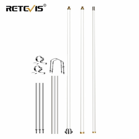 Antenne omnidirectionnelle en acier de verre à Gain élevé de la chape MA05 VHF UHF SL16-K pour la Station de Base pour la chape RT97/RT92/RT74 de répéteur ► Photo 1/6