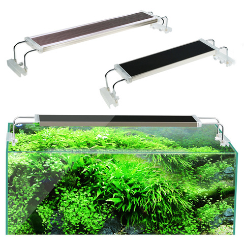 80 90 100 120 cm SUNSUN annonces lumière de réservoir de poisson pour Aquarium plante aquatique Ultra mince Super lumineux Clip lampe de LED pour Aquarium 110V 220V ► Photo 1/6