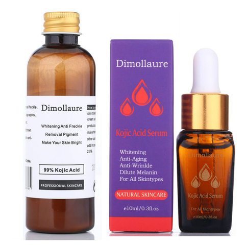 Dimollaure – crème blanchissante à l'acide kojique pur 30g + sérum à l'acide kojique pour l'élimination des rides, taches de rousseur, mélasma, acné, cicatrice, pigment, crème mélanine ► Photo 1/6