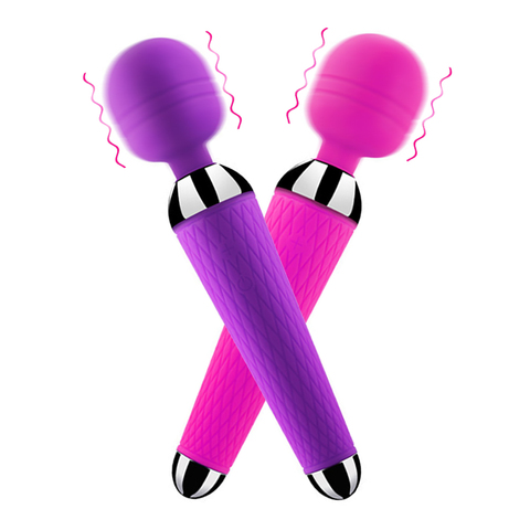 Vibrateur de Clitoris vibrant rechargeable USB pour femmes, baguette magique, puissant point G, jouet sexuel vibrant pour adultes ► Photo 1/6