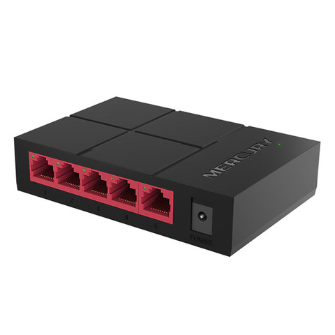 Commutateur réseau Gigabit Ethernet RJ45 LAN, 5 ports, 10/100/1000Mbps, rapide, avec adaptateur secteur EU/US ► Photo 1/6