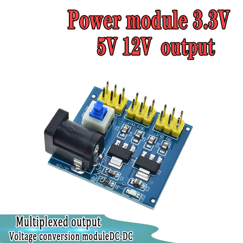 WAVGAT 3.3V 5V 12V Multi sortie tension Conversion DC-DC 12V à 3.3V 5V 12V Module d'alimentation ► Photo 1/6