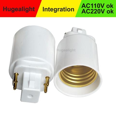 Adaptateur e27 à g24 culot g24q à e27 lumière LED ampoule lampe adaptateur convertisseur support pied de lampe convertisseur nouveauté. ► Photo 1/6