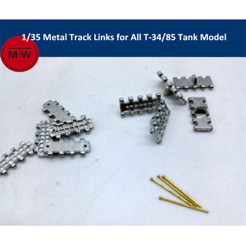 Maillons de rail en métal à l'échelle 1/35 pour tous les modèles de réservoir 1/35 T-34/85 avec goupille en métal à assembler SX35002 ► Photo 1/3