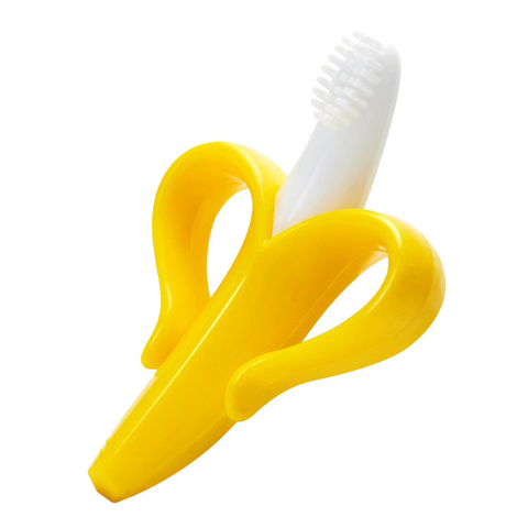 Brosse à dents en Silicone pour bébé, sans BPA, jouets pour tout-petits, anneau de dentition à mâcher, perles de soins dentaires, cadeau pour nourrissons et enfants ► Photo 1/6