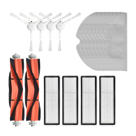 Accessoires d'aspirateur pour Xiaomi Mijia 1C / STYTJ01ZHM Mi Robot aspirateur vadrouille rouleau brosse latérale Hepa filtre vadrouille tissu ► Photo 1/6