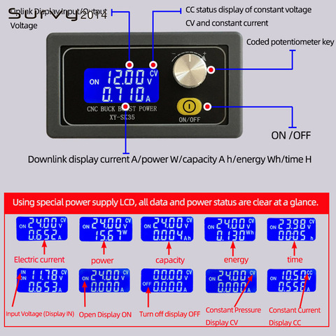 DC-DC affichage LCD numérique tension constante courant abaisseur Programmable Module d'alimentation ampèremètre ► Photo 1/6